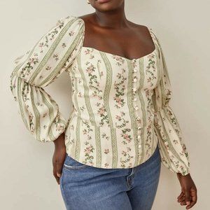 Reformation Plus Size Cottagecore Shirt! Size 20